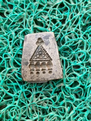 Collectible Vintage Bronze Hand Carved Earring Design Figured Jewelry Mold Die - Image 1 of 4