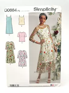 Simplicity Pattern D0884 Misses Slipperkleid Camisole Kleid Oberteil Größen 12-20 NEU - Bild 1 von 2