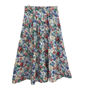 Maxi Falda Napa Valley Petite Botón Floral Casa Boho Jardín Talla 8 Bolsillos - Imagen 1 de 8