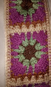NEW Crochet Flower 2" Wide Purse Strap Crossbody for Handbag Adjustable Belt - Picture 1 of 4