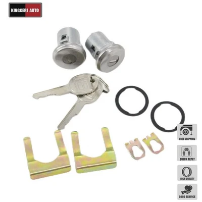 FOR fits Chevrolet S-10 Blaze  NEW Door Lock Key Cylinder Tumbler Pair Chrome - Imagem 1 de 4