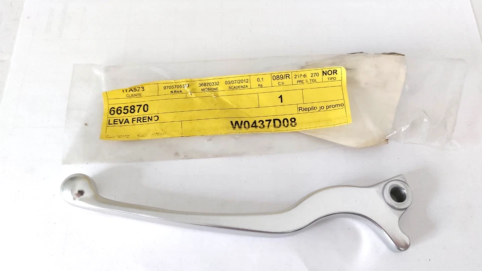 LEVA FRENO POSTERIORE/ANTERIORE PIAGGIO CARNABY CRUISER 4T 300 ORIGINALE 665870 - Immagine 1 di 1