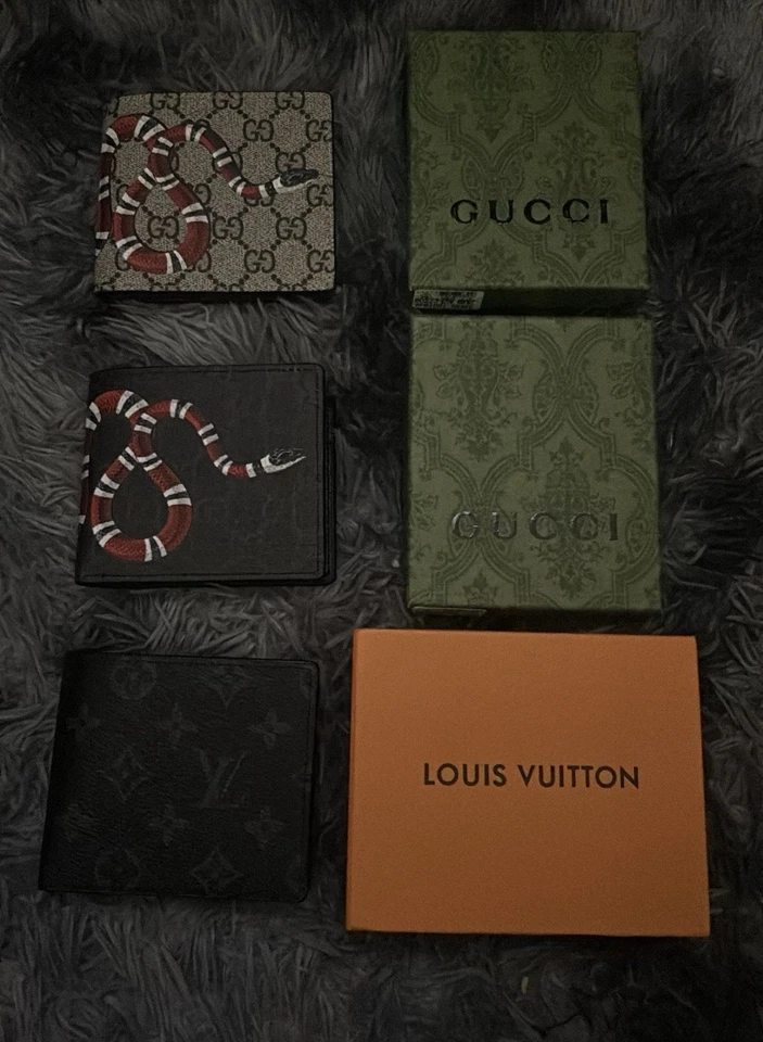 Cartera Gucci Pesada Serpiente Beige Rojo Serpiente Cuero Genuino Pesada Hecha en Italia Foto 1 de 1