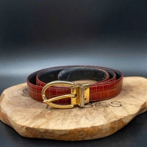 Lauren Ralph Lauren Womens Belt Vintage Leather Reversible Belt Size 34 - Picture 1 of 12