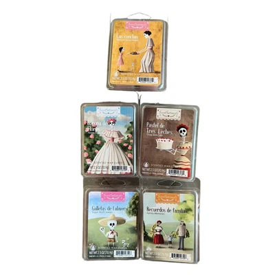 Scentsationals Wax Cubes Lot of 5 Day of the Dead Floral Sweet Halloween - Image 1 of 4