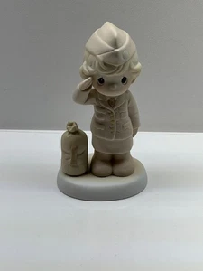 Precious Moments Fig 527289 "Bless those Who Serve Their Country" 1991 no Box - Picture 1 of 5