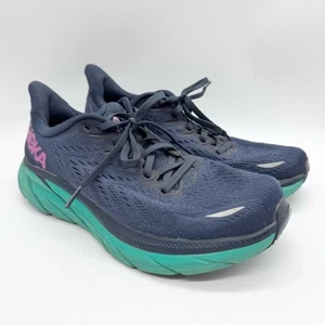 HOKA Clifton 8 Running Shoe In Outer Space Atlantis Size 7.5B Outdoor Athletic - Picture 1 of 12