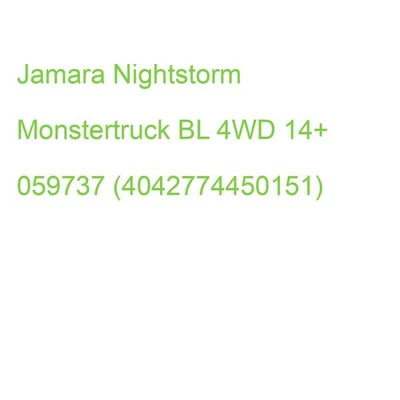 Jamara Nightstorm Monstertruck BL 4WD 14+ 059737 (4042774450151) - Bild 1 von 2