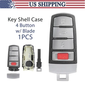 For Volkswagen VW Passat CC 4 Button Smart Remote Key Fob Shell Case NBG009066T - Picture 1 of 8