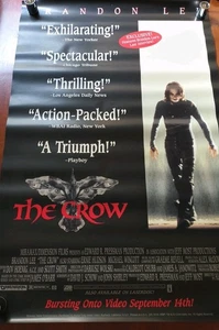 THE CROW 1994 Video Store Original 26x40" Movie Poster Brandon Lee Rolled - Picture 1 of 12