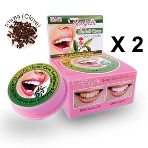 2 X Clove Toothpaste 25 g Rasyan Isme Clove Aloe Vera Guava Leaf Toothpaste - Foto 1 di 11