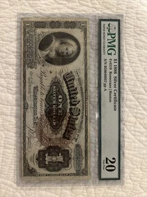 1886 $1 SILVER CERTIFICATE PMG20 VF "MARTHA WASHINGTON" - Image 1 of 2