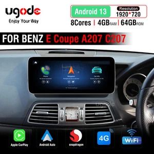 Ugode 10.25 4+64G Android13 Screen CARPLAY Benz E coupe C207 A207 2013-2014 RHD - Picture 1 of 13