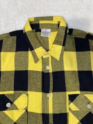 Rothco Extra Heavyweight Buffalo Plaid Shirt - Yellow 3XL Black & Yellow - Image 1 of 4