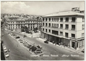 CATANZARO - PIAZZA MATTEOTTI - ALBERGO MODERNO - VIAGG. 1959 -80106- - Picture 1 of 1
