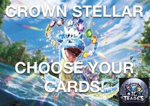 Pokémon SV Stellar Crown (SCR) Singles • PICK YOUR CARD! NM - PACK FRESH - Picture 1 of 147