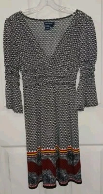 Women MAX Edition Strechy Dress 3/4 Sleeve Size S (#1907) - Image 1 of 3