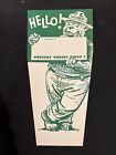 Vintage Smokey the Bear Name Tag - Hello My Name Is - Prevent Forest Fires NOS