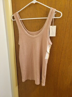 Camiseta sin mangas para mujer pequeña S universal hilo dorado cobre nueva con etiquetas Foto 1 de 4