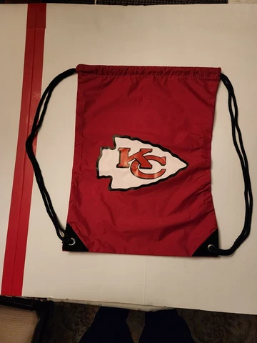 Kansas City Chiefs Arrowhead Cinch Sack Drawstring Gym Bag Sport Backpack Cover