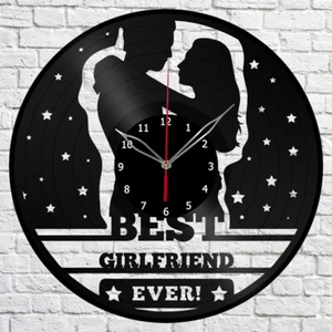 Vinyl Clock For a girlfriend Wall Clock Unique Art Vinyl Record Wall Clock 1659 - Picture 1 of 12