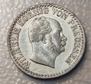 ALEMANIA GERMANY PRUSSIA PRUSIA 1 SILBER GROSCHEN 1865 A KM 485 - Imagen 1 de 2