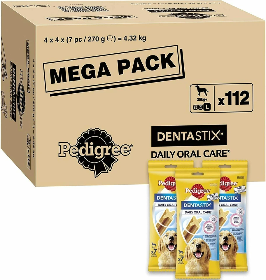 Pedigree DentaStix Rind-Zahnpflegesnack - 112 Stück