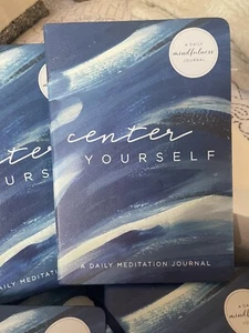 Center Yourself A daily meditation journal  Guide & Writing Prompts Mindfulness - Picture 1 of 7