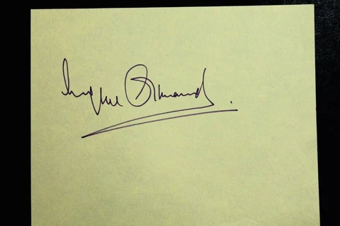 Eugene Ormandy (d.1985) Conductor Violinist Autographed Signed 4x6 Album Page Cover