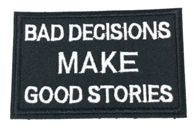 Patch Sew On Take Off Embroidered Clothing Hats Jackets Coat  Sign Message A432 - Image 1 of 4