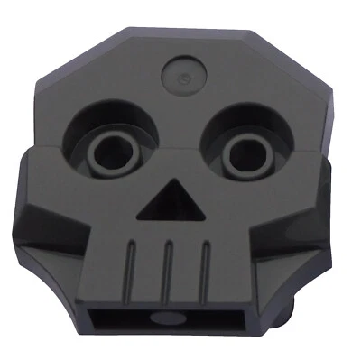 Lego Totenkopfstein dunkelgrau (dark bluish gray) 47990 Totenkopf Relief Neu - Bild 1 von 3