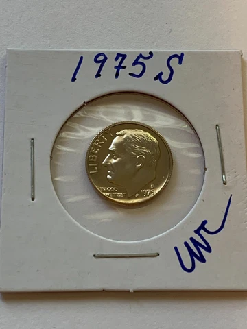 1975-S GEM PROOF Roosevelt Dime San Francisco From 1975 PROOF SET Cover