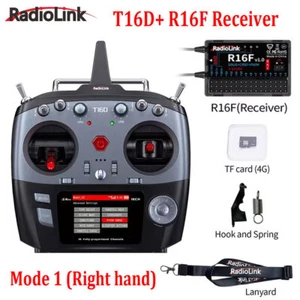 RadioLink T16D 16 Channels RC Transmitter 2.4GHz with R16F Receiver Right Hand - Picture 1 of 12