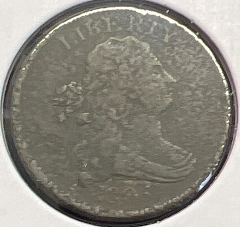1805 DRAPED BUST HALF CENT GRADES FINE+ DETAIL...ACTUAL COIN #C12972 Cover