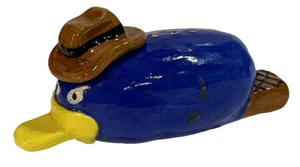 Perry the Platypus Ceramic Handmade Ceramic Whistle 5.5" One of a Kind - Picture 1 of 6