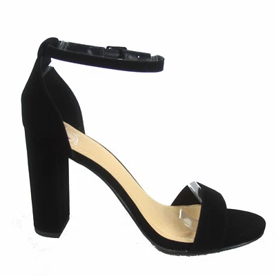 Women's Cute Open Toe Ankle Strap Chunky Heels Sandals Shoes Size 5.5 - 11 NEW - Image 1 of 4