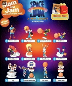 McDonald's Happy Meal 2021 Space JAM A New Legacy Warner Bros TOYS OR THE SET - Imagen 1 de 8