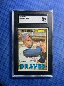 1967 Topps Baseball 250 Hank Aaron HOF SGC 5 EX - Picture 1 of 2
