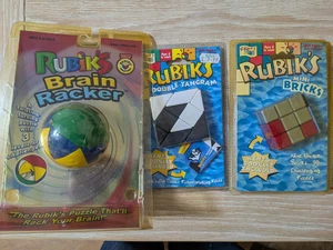 Rubik's Brain Racker, Double Tangram + Bricks Twisty Puzzle Brainteaser - Picture 1 of 2