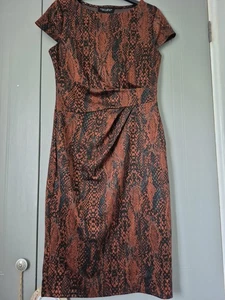 Dorothy Perkins Snake Print Dress Size 10 - Picture 1 of 6