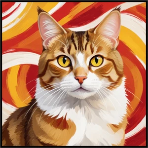 30 Custom Spain Inspired Cat Art Personalized Address Labels - Picture 1 of 1