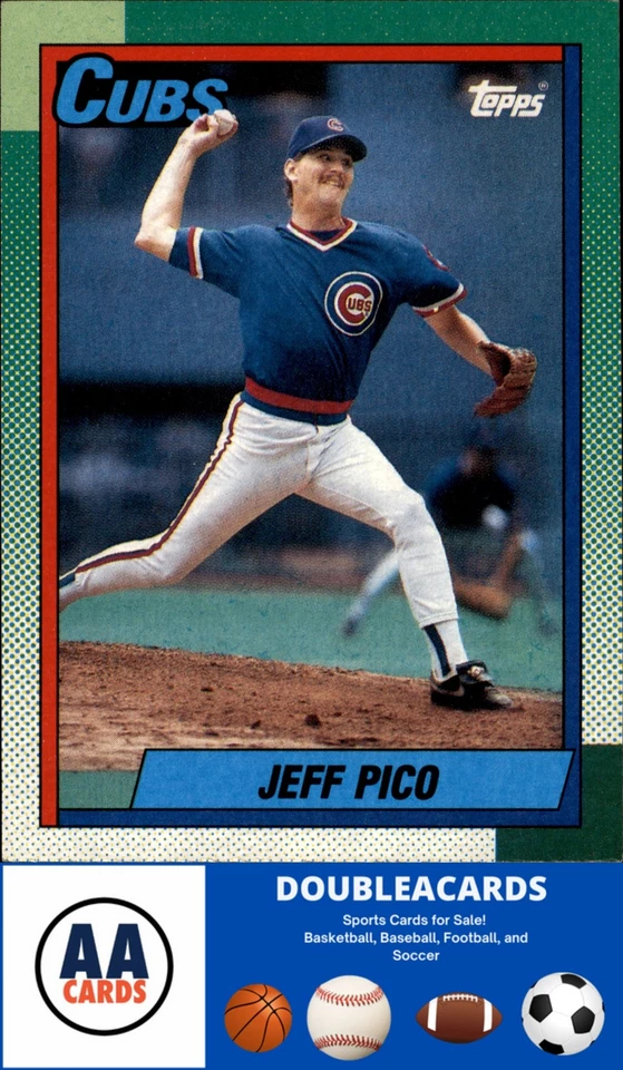 1990  Topps #613 Jeff Pico  Chicago Cubs - Image 1 of 1