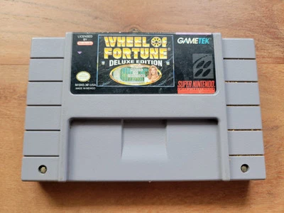 Wheel of Fortune Deluxe Edition SNES Super Nintendo Authentic (Cartridge Only) - Image 1 of 2