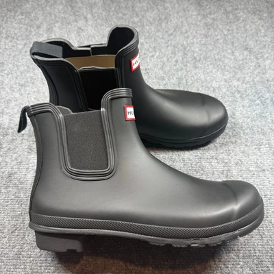 Hunter Women's Original Chelsea Boot 'Black' / WFS2078RMA / Women's Size 11 - Imagem 1 de 4