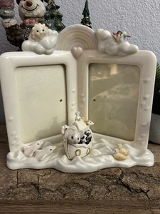 Vintage Lenox 1999 Arche Noah Doppel Bilderrahmen passt 3 1/2" x 5" Fotos religiös - Bild 1 von 10