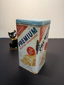 Nabisco Vintage Copyright 1969 Premium Saltine Cracker Dose Blechdose, 4,5x9,5" - Bild 1 von 12
