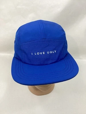Gorra I love Ugly 5 Paneles Azul Unisex Correa Trasera Ajustable OSFA Excelente Foto 1 de 4