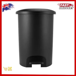 50L Plastic Rubbish Bin sturdy Pedal Mechanism Kitchen Storage Organisation - Picture 1 of 5