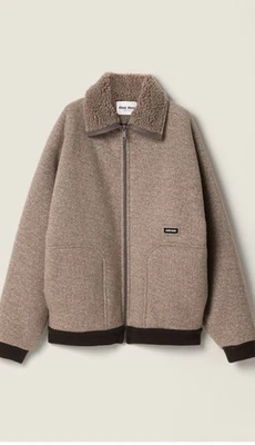 Miu miu Algodón Polar Cremallera Blusa Chaqueta Foto 1 de 3