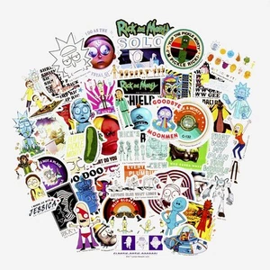 Conquest Journals Rick and Morty Wubba Lubba Dub Dub Vinyl Stickers, 50 Uniqu... - Picture 1 of 6